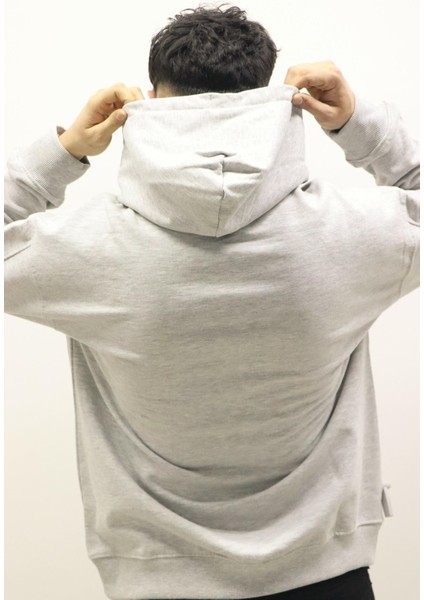 L84JRYMP Erkek Gri Kapüşonlu Sweat modelleri