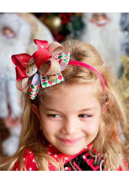 Yılbaşı Özel Christmas 3 Boyutlu Kardan Adam Lüks Katlı Fiyonk Kadife Taç Yetişkin Çocuk Tacı fırsatları