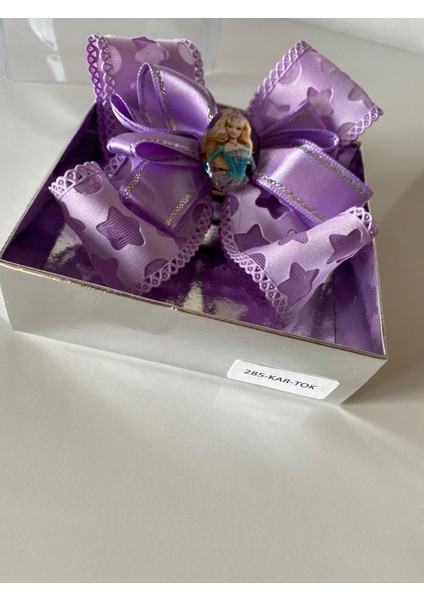 Lila Barbie Broşlu Kız Çocuk Bebek Doğum Günü Hediye Pensli Toka fiyatları