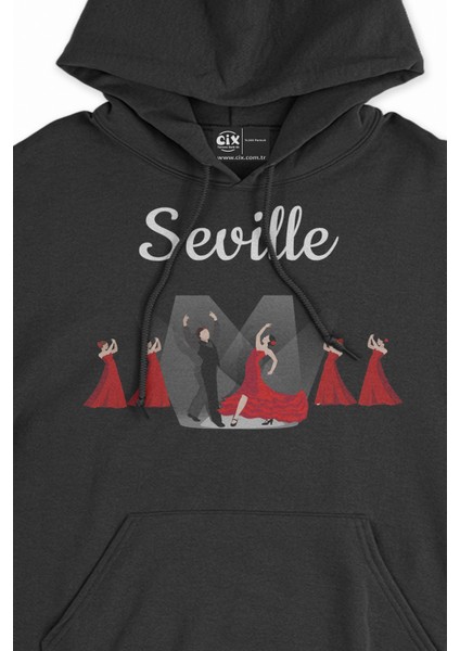 Flemenko Sevilya Siyah Sweatshirt Hoodie fiyatları