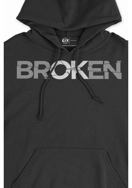 Broken Siyah Sweatshirt Hoodie fiyatları