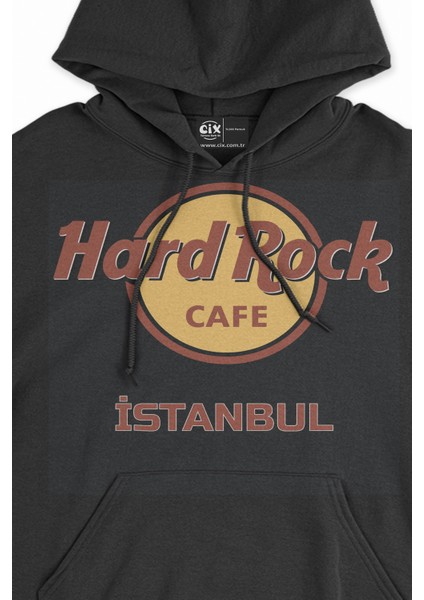 Hard Rock Cafe Istanbul Siyah Sweatshirt Hoodie