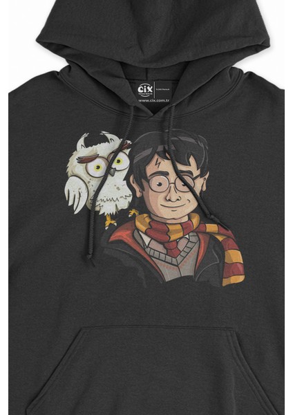 Harry Potter Hedwig Siyah Sweatshirt Hoodie fiyatları