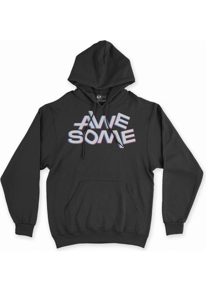 Awesome Siyah Sweatshirt Hoodie