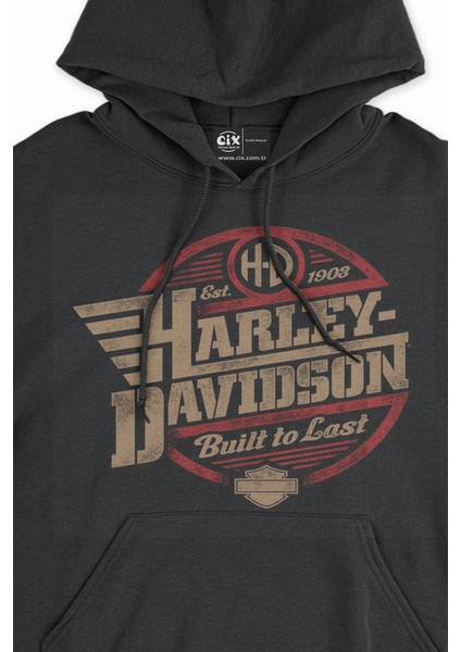 Harley Design Siyah Sweatshirt Hoodie fiyatları