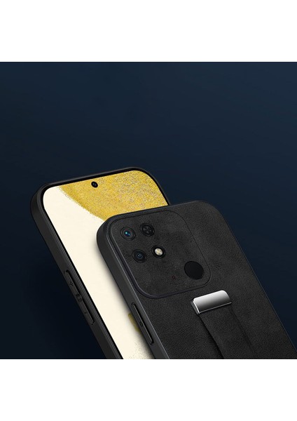 Xiaomi Poco C40 Uyumlu Kılıf Zebana Classic Deri Kılıf Siyah fiyatları