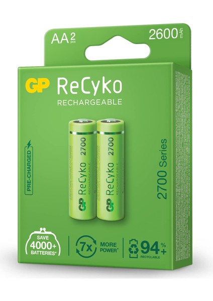 Çocuk Oyuncaklar Kumandalar Fotoğraf Makinesi Radyo Saat Xbox Joistik Için Şarz Edilebilir - Gp 2700 Ince Şarjlı Pil 2700 Mah 2'li Paket Aa Kalem Pil 2700 Mah 1 Kart 2 Adet fiyatları