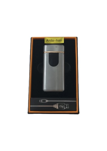 Kişiye Özel Elektronik Alevsiz Çakmak USB Şarjlı Dokunmatik LED Ekran