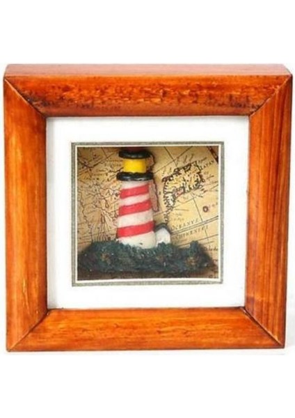 Denizcilik › Denizcilik Grubu › Marine Aksesuar-Z&a Kırmızı-Sarı Fener Küçük PANO>>10X10 Cm.-Dekoratif Obje