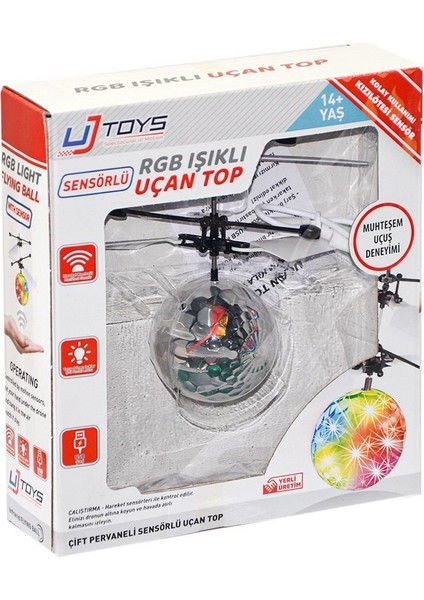 UJ3005 Çift Pervaneli Sensörlü Uçan Top -Uj Toys