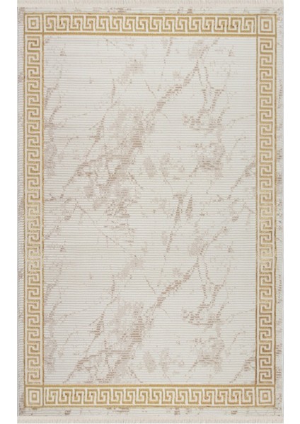 Saçaklı Modern Dokuma Halı Glory Krem Gold fiyatları