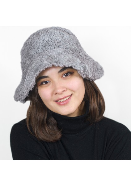 Peluş Bucket Şapka