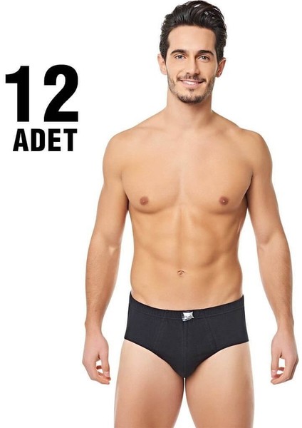 Renkli Erkek Kom Slip Külot 12'li