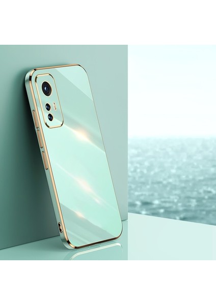 Xiaomi Mi 11 Lite 5g Uyumlu Kılıf Kamera Korumalı Parlak Gold Kenarlı Yumuşak Silikon Kapak