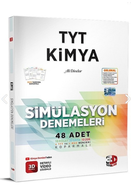 3D Yayınları TYT 2023 Simülasyon Kimya Denemeleri