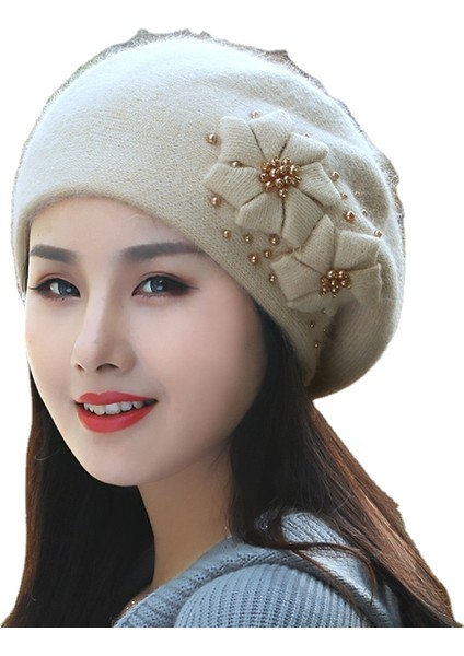 Sonbahar ve Kış Kadife Yün Şapka (Yurt Dışından)