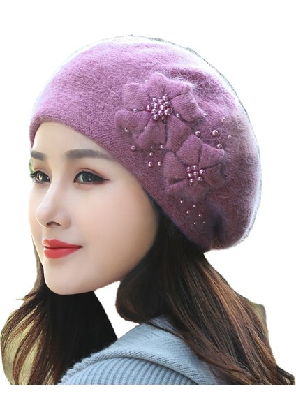 Sonbahar ve Kış Kadife Yün Şapka (Yurt Dışından)