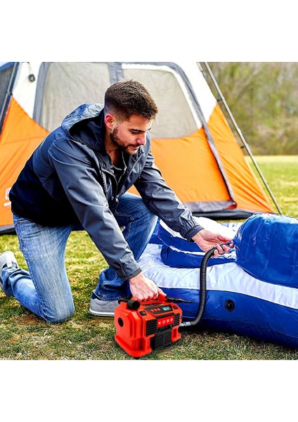 KB300 12VOLT/220VOLT 160 Psı Dijital Basınç Göstergeli Lastik & Yatak Şişirme Pompası