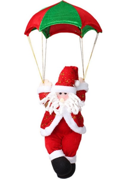 Paraşüt Noel Baba Noel Süslemeleri Açık Paraşüt Noel Baba Bebek Kolye Yeni Yıl Dekor Süsler (Yurt Dışından)