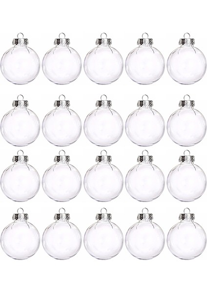 Şeffaf Noel Topları Plastik Temizle Dıy Asılı Top Biblo Süsler Ev Noel Ağacı Için Noel Süslemeleri (Yurt Dışından)