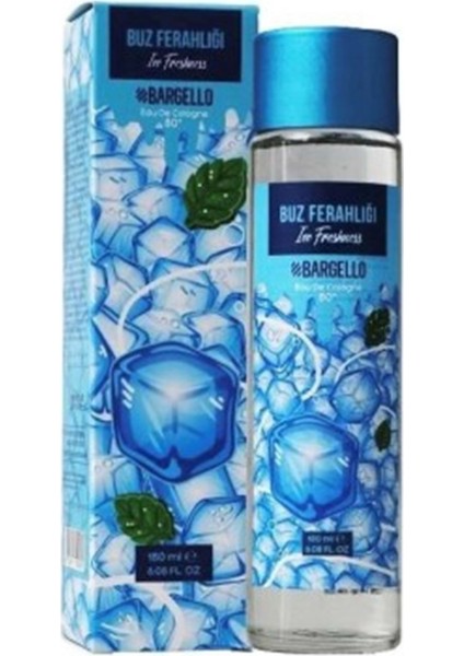 180 Ml 80° Cam Dökme Kapak Buz Ferahlığı Kolonya Edc