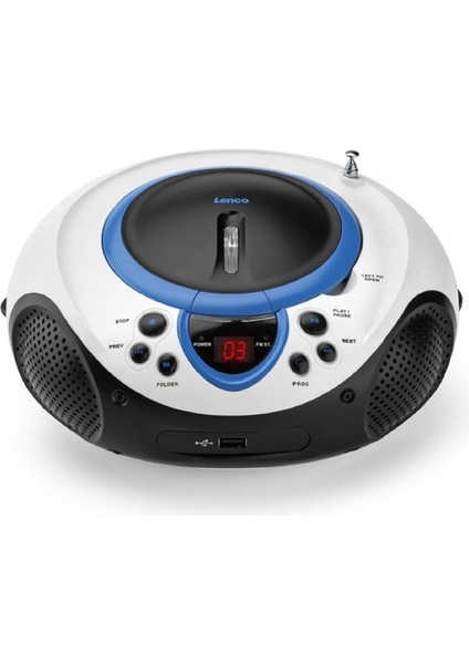 Scd-38 Mavi Taşınabilir Müzik Seti Radyo CD Çalar Mp3 USB