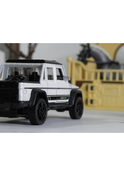 Mercedes G 63 Pick-Up Metal Çek Bırak Diecast Oyuncak Araba