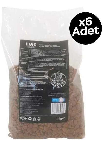 Tavuklu Kedi Maması 1 kg x 6 Adet