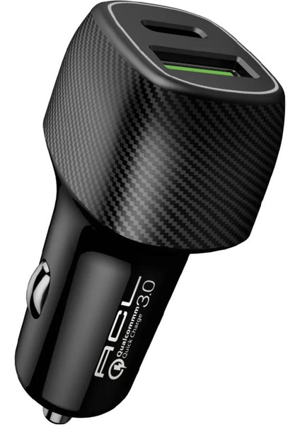 6A Hızlı Şarj Özellikli Lightning Kablolu Araç Şarj Aleti (AC93)