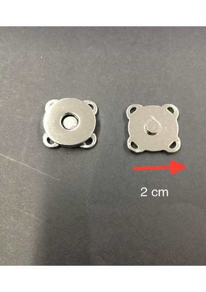 Karan Tuhafiye Dikmeli Çanta Mıknatısı 4 Lü Set