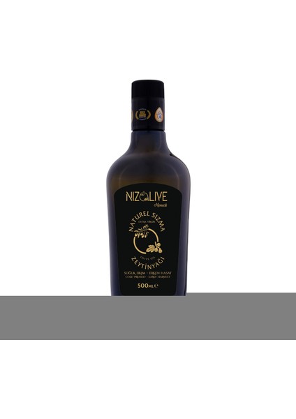 2024-2025 Niz Olive Memecik Erken Hasat Soğuk Sıkım Zeytin Yağı 500 Ml