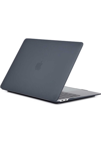 - Macbook 13.3' Pro 2020 - Alt ve Üst Koruyucu Msoft Kristal Kapak - Siyah