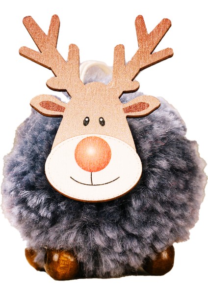 12 Inç Noel Temalı Ahşap Asıılabilir Dekor (Yurt Dışından)