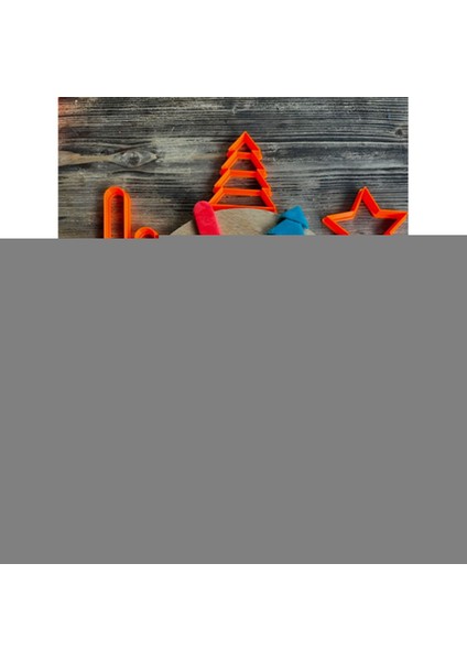 Yıl Başı Ağaç Yıldız Kardan Adam 6lı Set Kurabiye Kalıbı