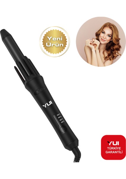 KB302 Otomatik Saç Şekillendirici Maşa Siyah(Yui Türkiye Garantili)