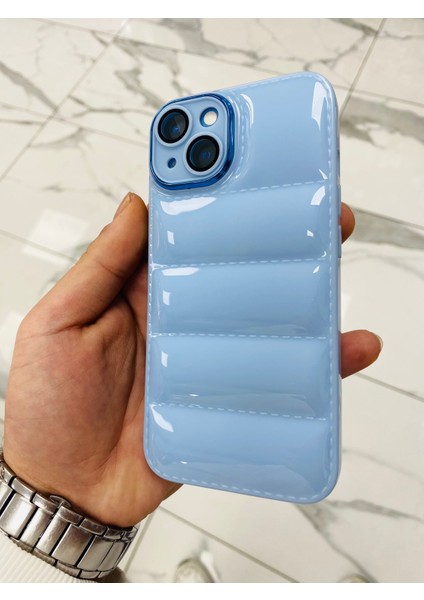 iPhone 14 Pro Puffer Hologram Kılıf Parlak Kılıf Yastık Kılıf Kamera Korumalı Kılıf