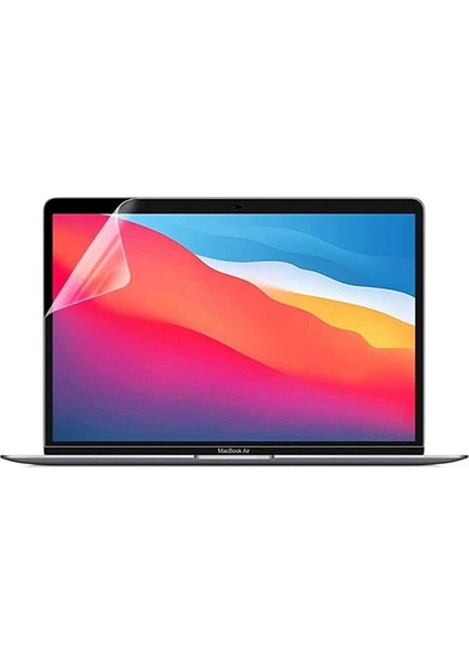 Macbook Air 13 Inç M1 Çip A2337 Tam Uyumlu Alt Üst Kılıf + Klavye Kılıfı + Ekran Koruyucu Film