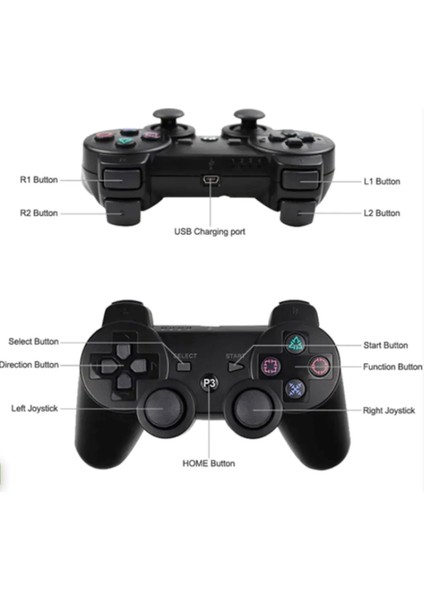 Ps3 Double Shock Kablosuz Joystick Oyun Kolu