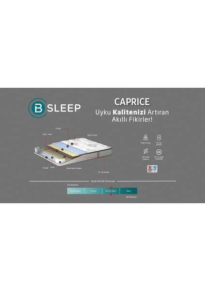 Caprice Yatak 100X200 fiyatları