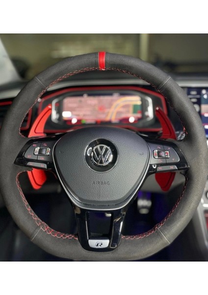 Golf 7 Kırmızı F1 Direksiyon Kulakçık