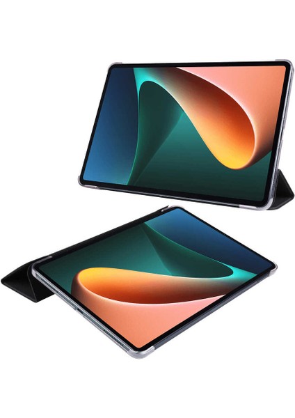 Xiaomi Mi Pad 5 Smart Cover Katlanabilir Standlı Tablet Akıllı Kapak Mor