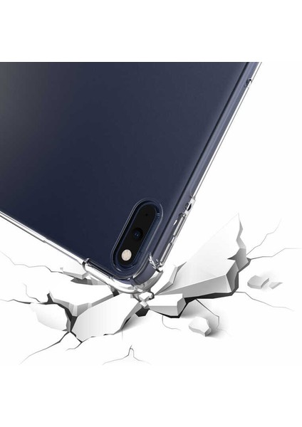 Case 4U Huawei MatePad 10.4 Kılıf Darbe Emici Nitro Anti Shock Silikon Kapak Şeffaf