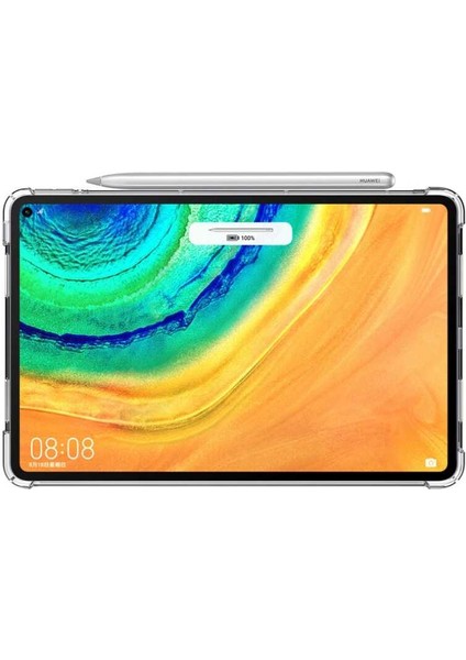 Case 4U Huawei MatePad 10.4 Kılıf Darbe Emici Nitro Anti Shock Silikon Kapak Şeffaf