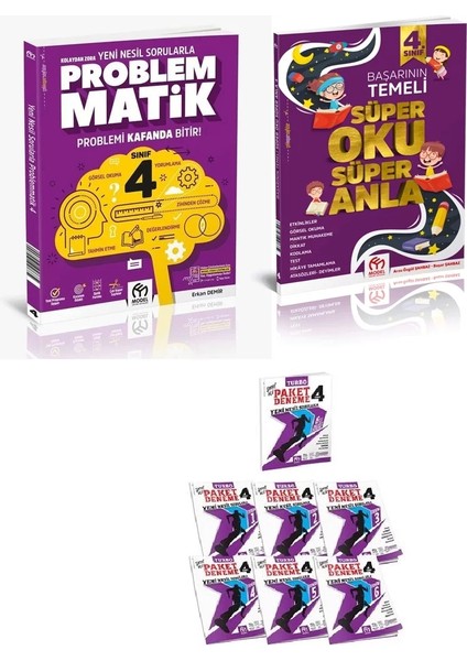 3. Sınıf Problemmatik Yeni Nesil Sorularla - 3. Sınıf Süper Oku Süper Anla-3. Sınıf Turbo Paket Deneme Yeni Nesil Sorularla Seti