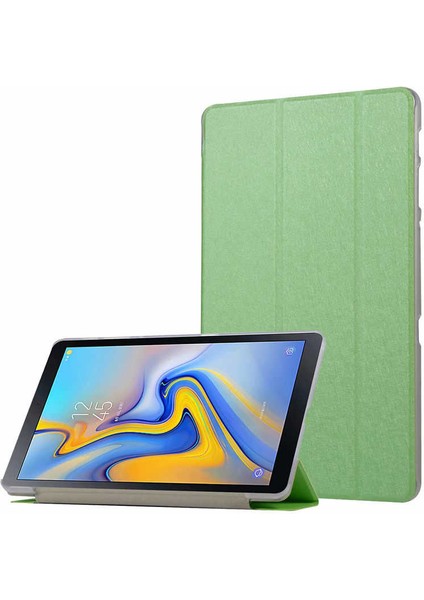 Samsung Galaxy Tab A T590 Uyumlu Smart Cover Katlanabilir Standlı Tablet Akıllı Kapak Yeşil