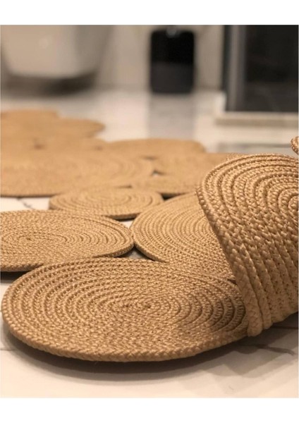 Evvemall Geometrik Jüt Hasır Yıkanabilir Salon Mutfak Balkon ve Bahçe Royal Serisi Jüt Kilim Jüt Halı 28 modelleri