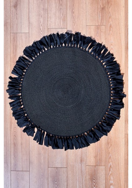 Evvemall Geometrik Jüt Hasır Yıkanabilir Salon Mutfak Balkon ve Bahçe Royal Serisi Jüt Kilim Jüt Halı 41