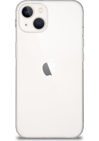 Apple iPhone 14 Plus ile Uyumlu Kapak Kamera Korumalı Tıpalı Silikon Şeffaf ile Uyumlu Kılıf