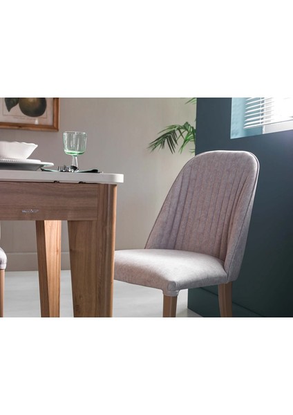 Mavenna 6091 Sandalye 2 Li Gri