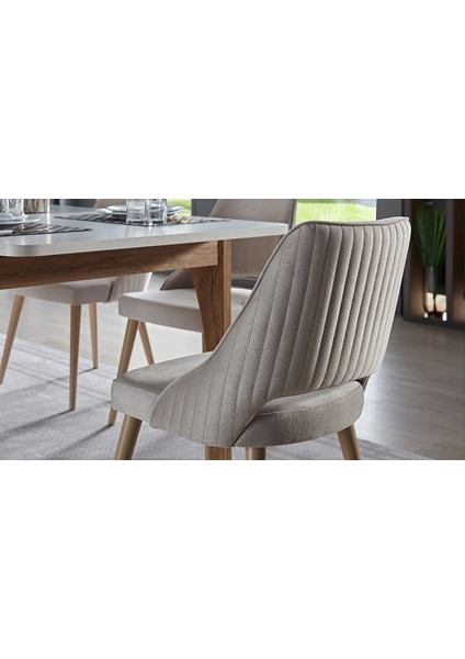 Valencia 6323 Sandalye 2 Adet Bej